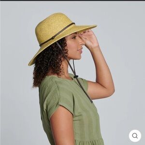 San Diego Hat Company Tan Wide Brim Beacon hat UPF 50+